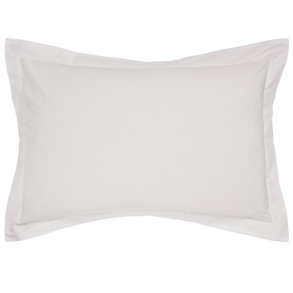 Plain Dye Oxford Pillowcase by Helena Springfield in Silver